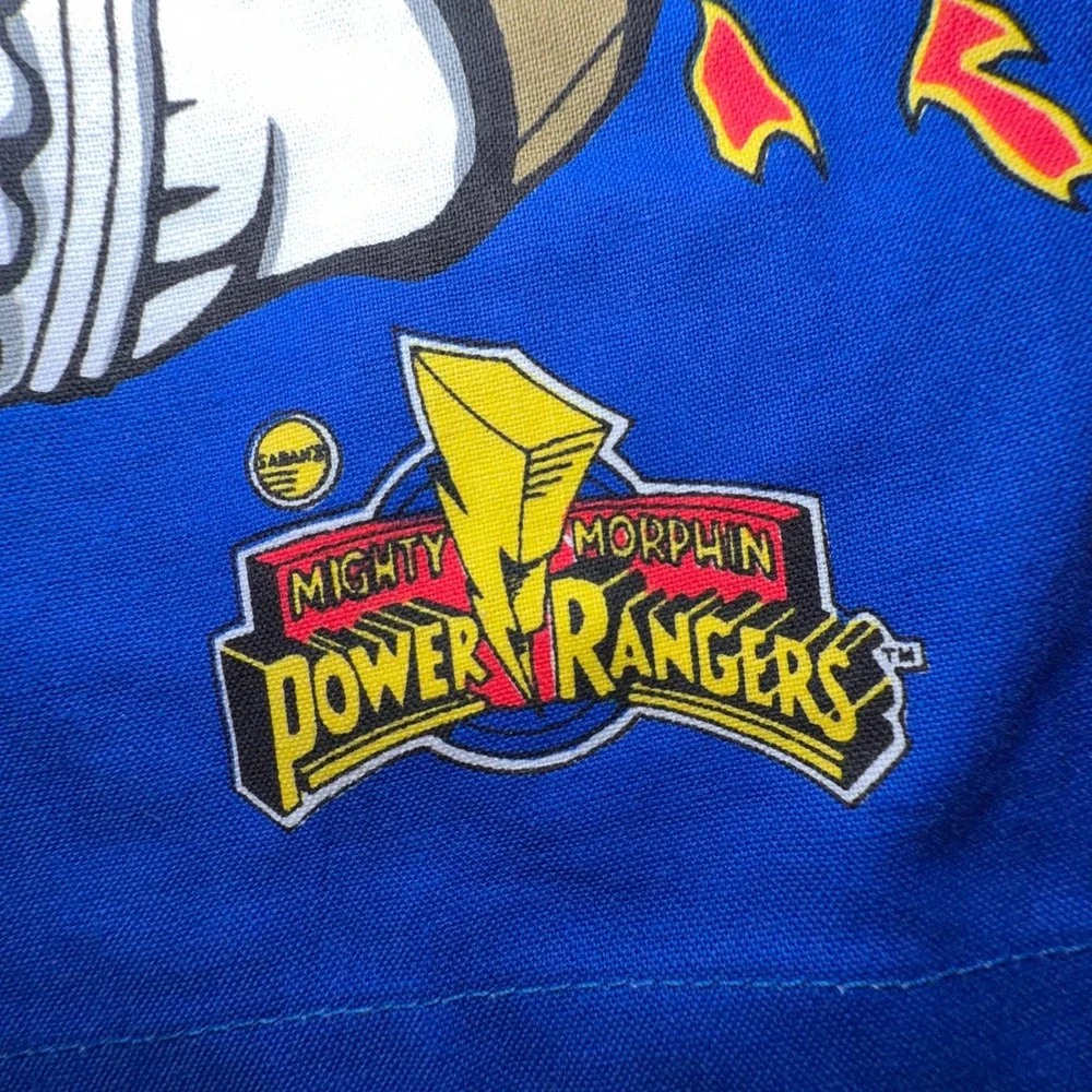 VTG Power Rangers Swim Trunks Boys XL‎ 12-14 Cotton 95 Vintage Retro Kidcore NEW